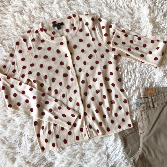 J. Crew Sweaters - J. Crew Merino Sequin Cardigan Classic Sweater Top